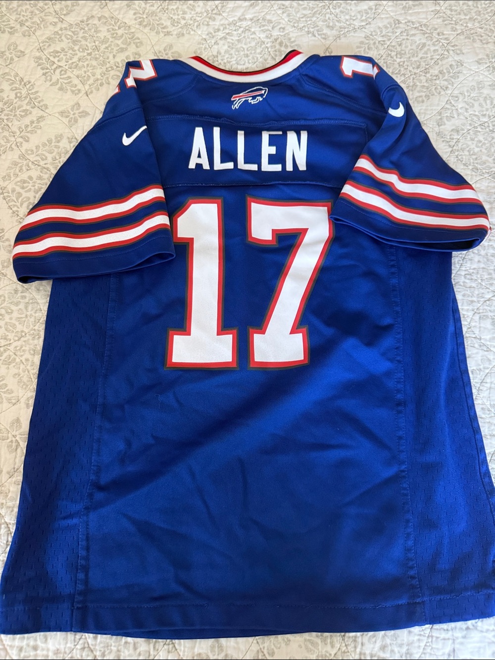 Nike Youth Buffalo Bills Blue Josh Allen #17 Football Jersey